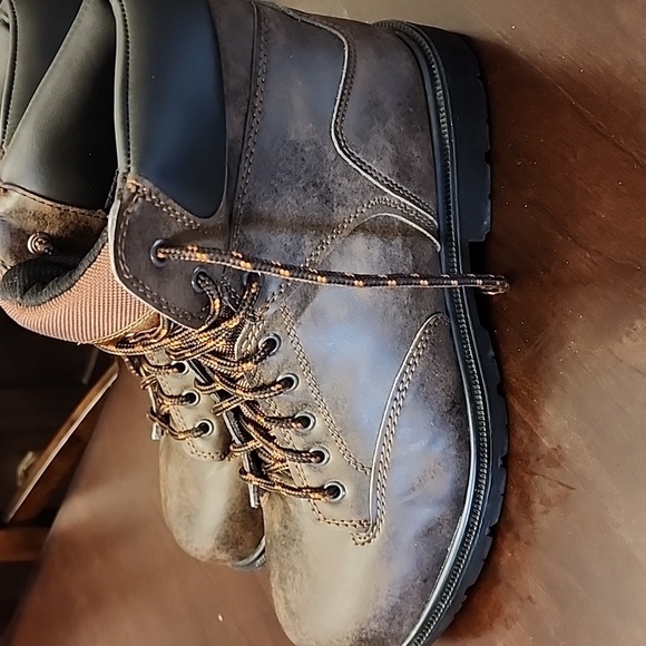 Brahma Work Boots Men Size 10 Dark Brown Lace-Up Steel Toe F2413-18 Enduro Pro - Picture 3 of 7